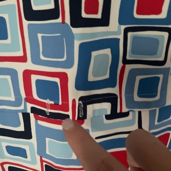 J. McLaughlin Geometric Shift Dress Size Medium - Picture 4 of 8